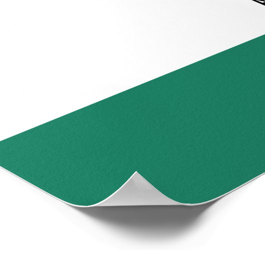 Boarding Pass - Groen Poster (Hoek)