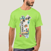 BOARDING PASS GUADALAJARA MEXICO T-SHIRT (Voorkant)