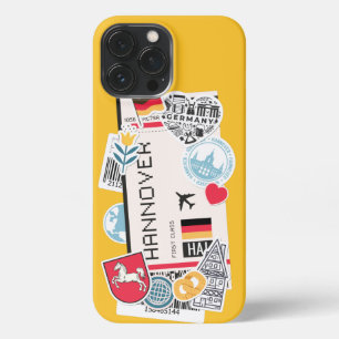 BOARDING PASS HANNOVER, DUITSLAND iPhone CASE iPhone 13 Pro Max Hoesje
