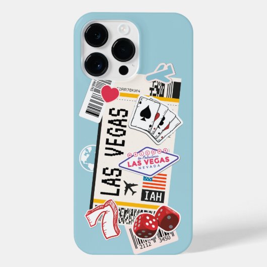 BOARDING PASS LAS VEGAS NEVADA VERENIGDE STATEN iPhone HOESJE (Achterkant)