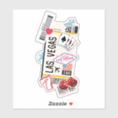 BOARDING PASS LAS VEGAS NEVADA VERENIGDE STATEN STICKER (Vel)