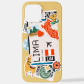 BOARDING PASS LIMA PERU iPhone CASE iPhone Hoesje (Achterkant)