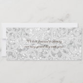 Boarding Pass Linnen bruiloft uitnodiging Hoefijze (Achterkant)