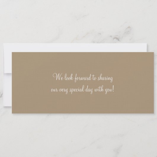 Boarding Pass Linnen bruiloft uitnodiging Vogelpaa (Achterkant)