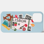 BOARDING PASS LISBOA PORTUGAL Case-Mate iPhone CASE (Achterkant (horizontaal))