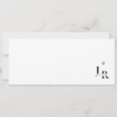 Boarding pass Minimalist bewaart het datumticket Save The Date (Achterkant)