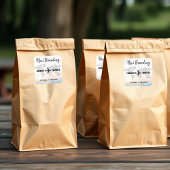 Boarding Pass Ocean Sunset Destination Wedding Vierkante Sticker