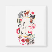 BOARDING PASS OTTAWA CANADA MAGNEET (Voorkant)