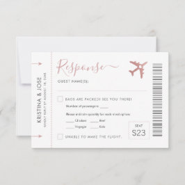 Boarding Pass Planet Ticket Pink Travel Theme RSVP Kaartje