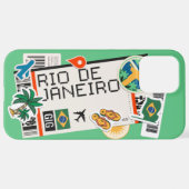 BOARDING PASS RIO DE JANEIRO BRAZILIL iPhone CASE iPhone Hoesje (Achterkant horizontaal)