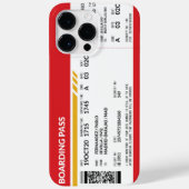 Boarding Pass - Rood Case-Mate iPhone Case (Achterkant)