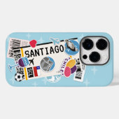 BOARDING PASS SANTIAGO CHILE Case-Mate iPhone CASE (Achterkant (horizontaal))