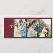 Boarding Pass Save the Date | Destination Wedding  Kaart (Achterkant)