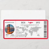 Boarding Pass Scratch Verrassingsvakantie/reis ont Kaart (Voorkant / Achterkant)