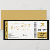 Boarding Pass Surprise Fake Airline Ticket (Voorkant / Achterkant)