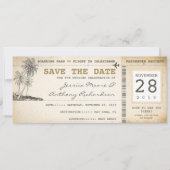 Boarding Pass tickets voor Save the Date (Voorkant)