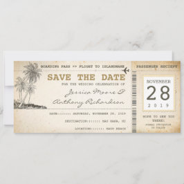 Boarding Pass tickets voor Save the Date