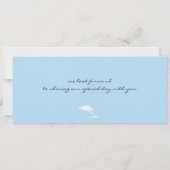 Boarding Pass to Aruba Wedding Invitation Kaart (Achterkant)