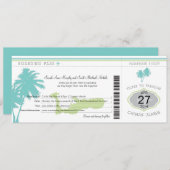 Boarding Pass to Cayman Islands Kaart (Voorkant / Achterkant)