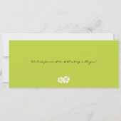 Boarding Pass to Cayman Islands Wedding Invitation Kaart (Achterkant)