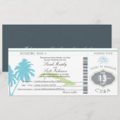 Boarding Pass to Cuba Kaart (Voorkant / Achterkant)