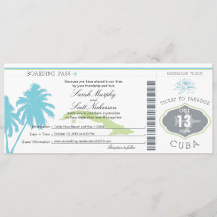 Boarding Pass to Cuba Kaart