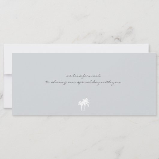 Boarding Pass to Cyprus Wedding Invitation Kaart (Achterkant)