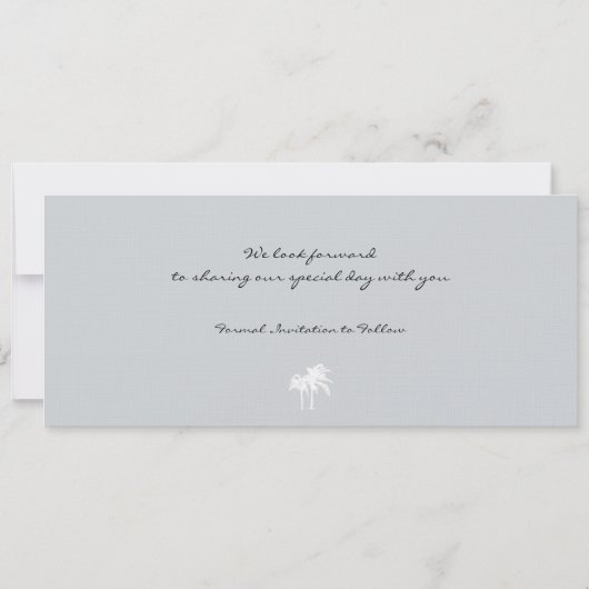 Boarding Pass to Cyprus Wedding Invitation Save The Date (Achterkant)