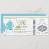 Boarding Pass to Fiji Islands Kaart (Voorkant / Achterkant)
