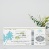 Boarding Pass to Fiji Islands Kaart (Staand voorkant)