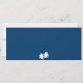 Boarding Pass to Hawaii Grey and Blue Kaart (Achterkant)