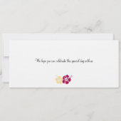 Boarding Pass to Hawaii Kaart (Achterkant)