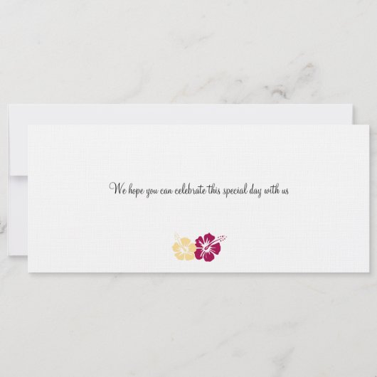 Boarding Pass to Hawaii Kaart (Achterkant)