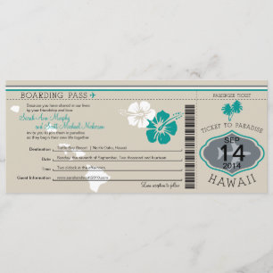 Boarding Pass to Hawaii Kaart