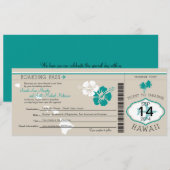 Boarding Pass to Hawaii Kaart (Voorkant / Achterkant)
