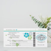 Boarding Pass to Hawaii Kaart (Staand voorkant)
