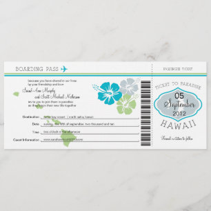Boarding Pass to Hawaii Kaart