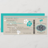 Boarding Pass to Hawaii Kaart (Voorkant / Achterkant)