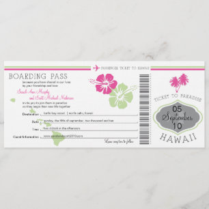 Boarding Pass to Hawaii Kaart