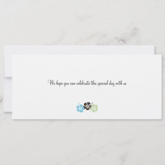 Boarding Pass to Hawaii Save The Date (Achterkant)