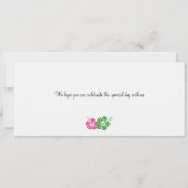 Boarding Pass to Hawaii Save The Date (Achterkant)