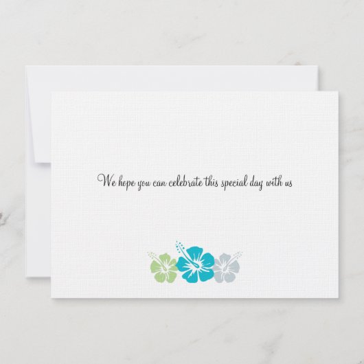 Boarding Pass to Hawaii Save The Date (Achterkant)