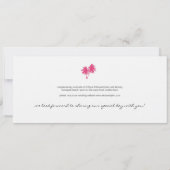 Boarding Pass to Hawaii Wedding Invitation Kaart (Achterkant)