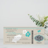 Boarding Pass to IBIZA Kaart (Staand voorkant)