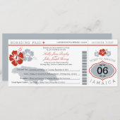 Boarding Pass to Jamaica Kaart (Voorkant / Achterkant)