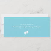 Boarding Pass to Jamaica Wedding Invitation Kaart (Achterkant)