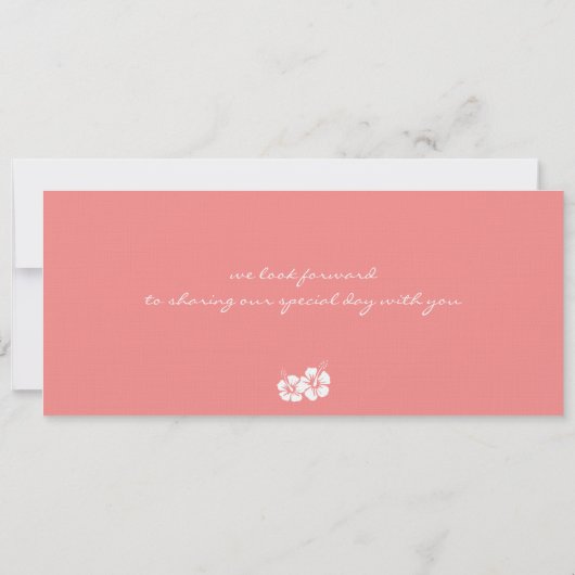 Boarding Pass to Jamaica Wedding Invitation Kaart (Achterkant)