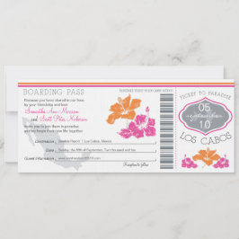 Boarding Pass to Los Cabos Mexico Kaart