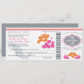 Boarding Pass to Los Cabos Mexico Kaart (Voorkant / Achterkant)