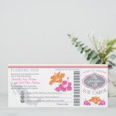 Boarding Pass to Los Cabos Mexico Kaart (Staand voorkant)